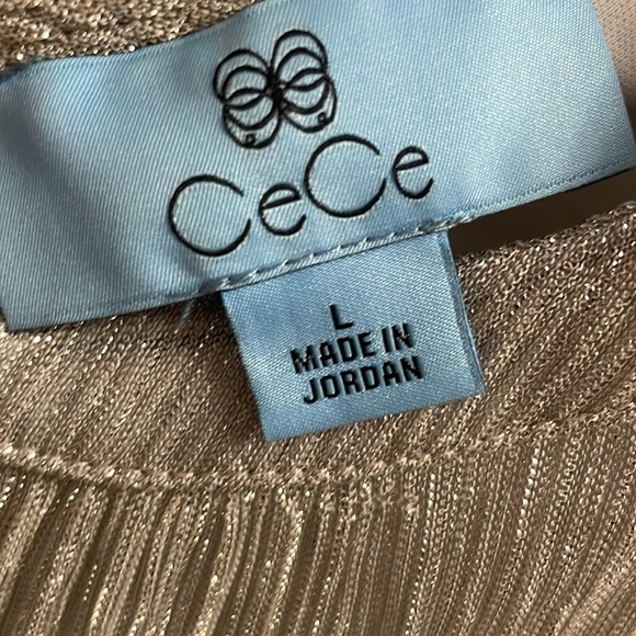 Cece Silver Blouse Lg - Picture 4 of 5